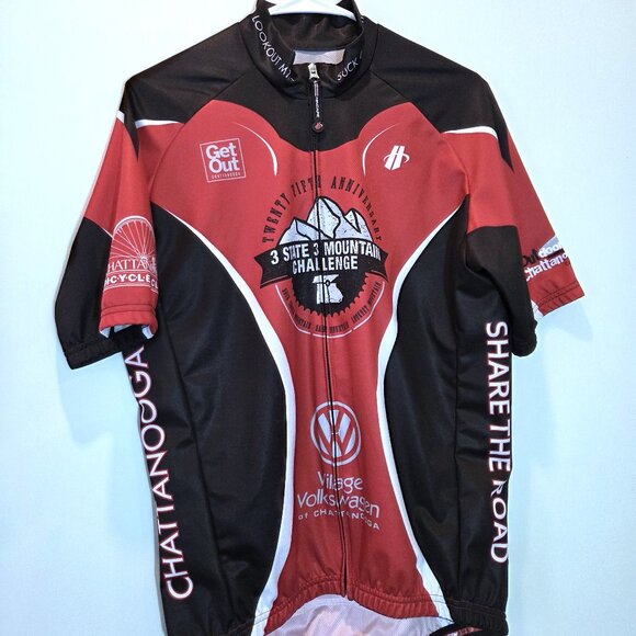 NWOT Hincapie Racing Cycling 3 State Mountain Challenge Jersey Size L - Picture 1 of 3